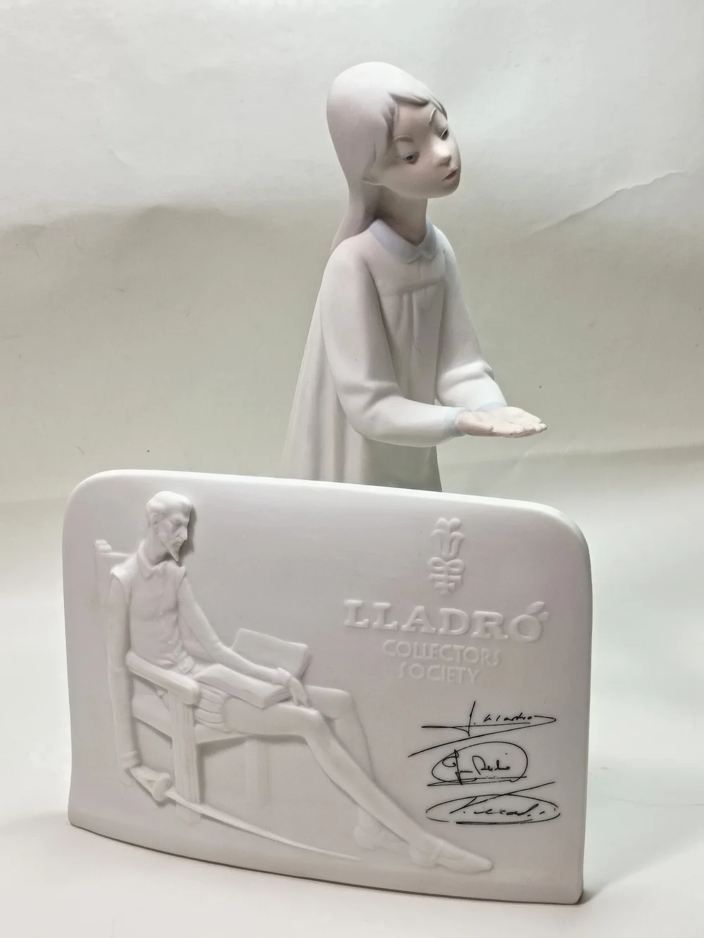 Lladró Mattel Porcelain Figurine Girl in White Dress